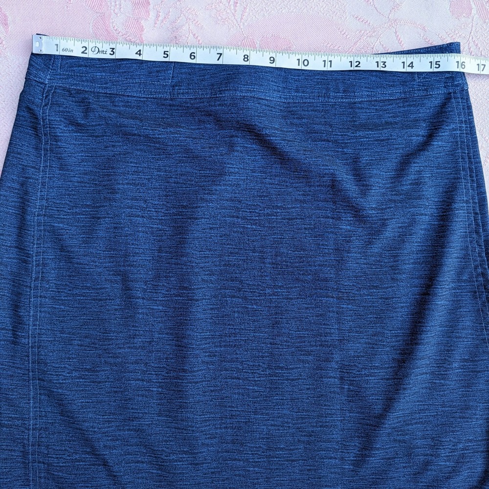 Ripskirt Hawaii Wrap Skirt M Solid Heather Blue Length 2 Travel Beach Quick Dry - Picture 9 of 12